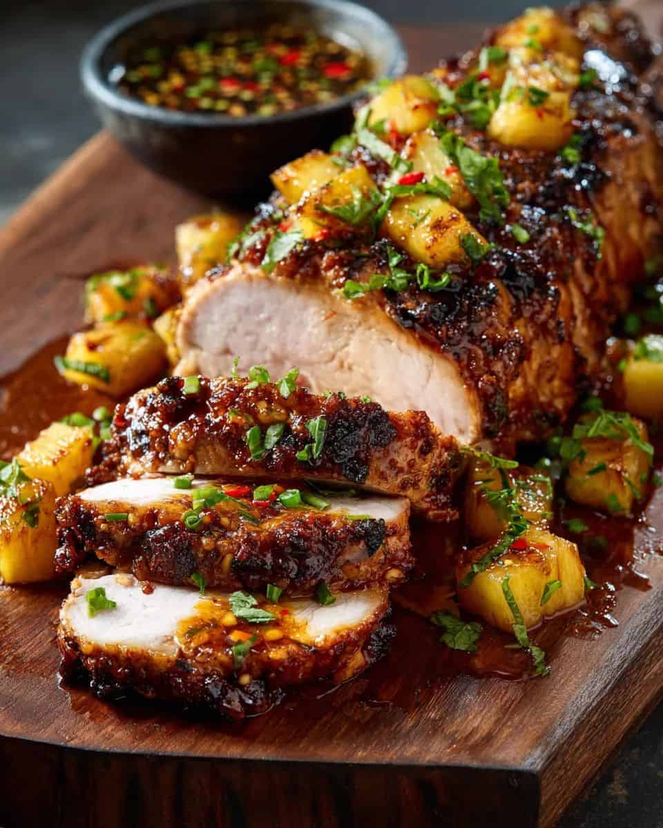 Roasted pork loin