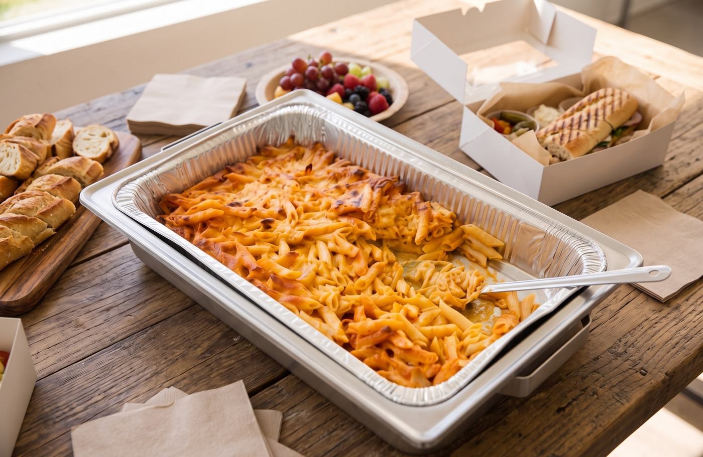 Baked penne